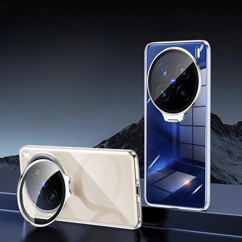 Camera Lens Protection Bracket Hard PC Phone Case For VIVO X300 Pro Holder Back Cover Transparent Shell For Vivo X300Pro