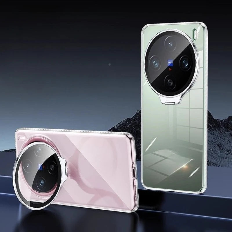 Camera Lens Protection Bracket Hard PC Phone Case For VIVO X300 Pro Holder Back Cover Transparent Shell For Vivo X300Pro
